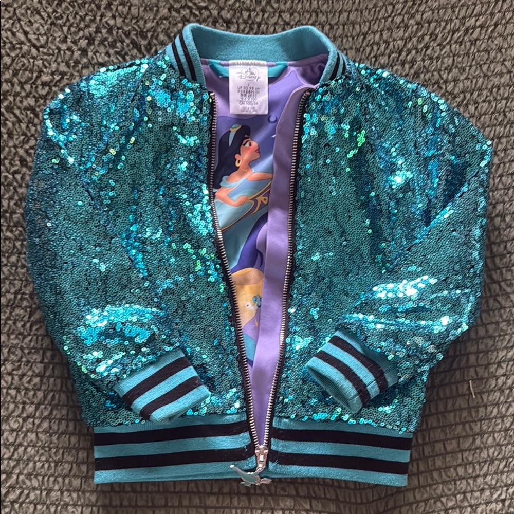 Disney Blue Sequin Dance Costume Jacket